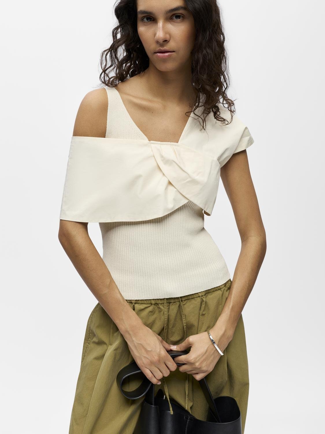 OBJBETZY Knitted Top - Birch - VERO MODA & VILA Bergvik