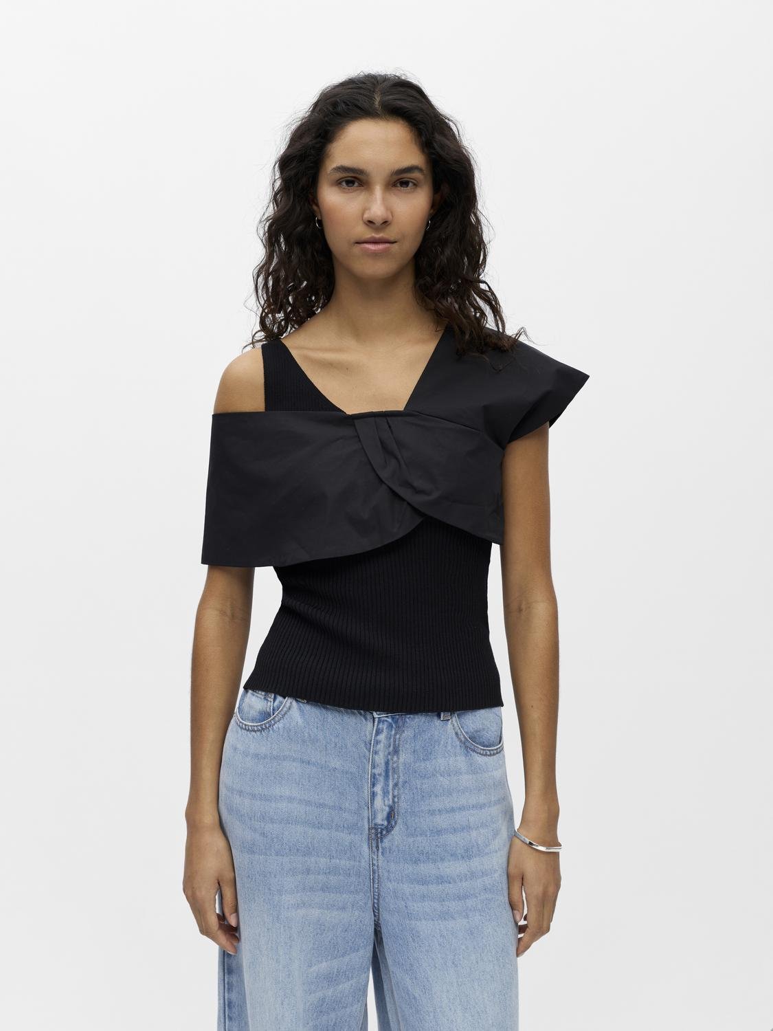 OBJBETZY Knitted Top - Black - VERO MODA & VILA Bergvik