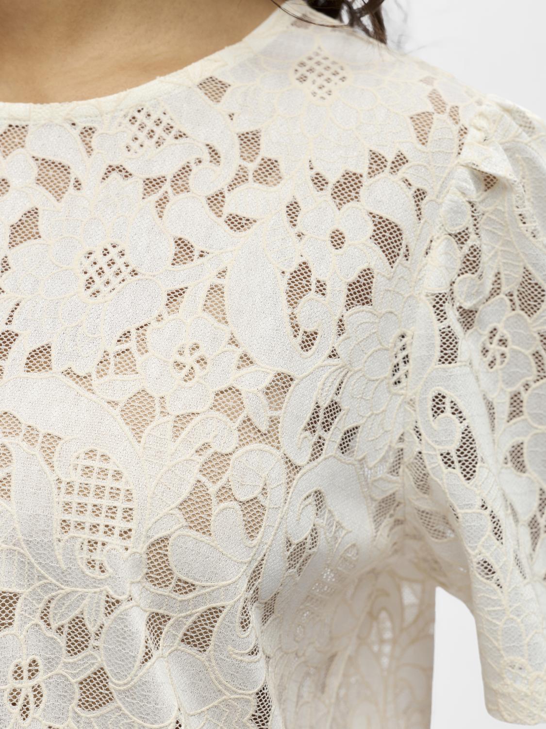 OBJBIANCA Top - White Sand - VERO MODA & VILA Bergvik