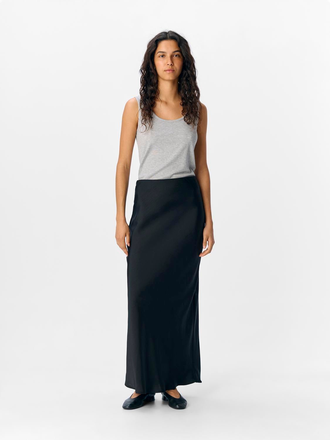 OBJCHILLI Long Skirt - Black - VERO MODA & VILA Bergvik