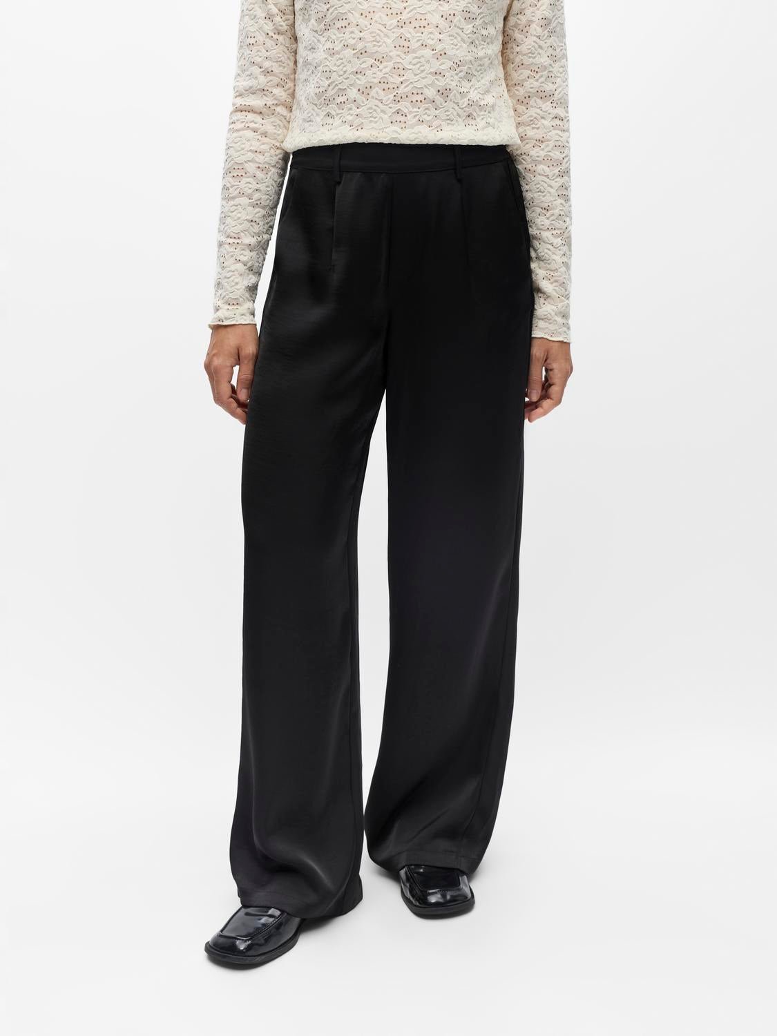 OBJCHILLI Trousers - Black - VERO MODA & VILA Bergvik