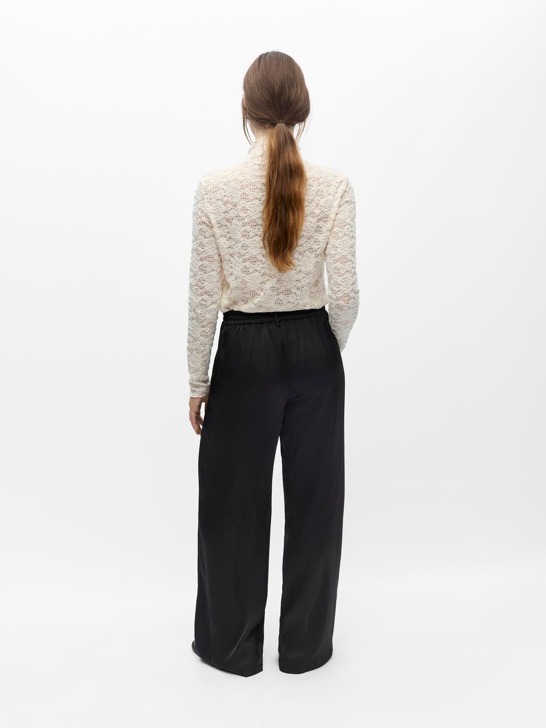 OBJCHILLI Trousers - Black - VERO MODA & VILA Bergvik