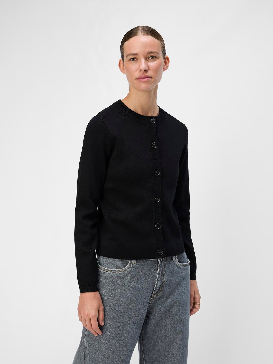 OBJESTER Knit Cardigan - Black - VERO MODA & VILA Bergvik