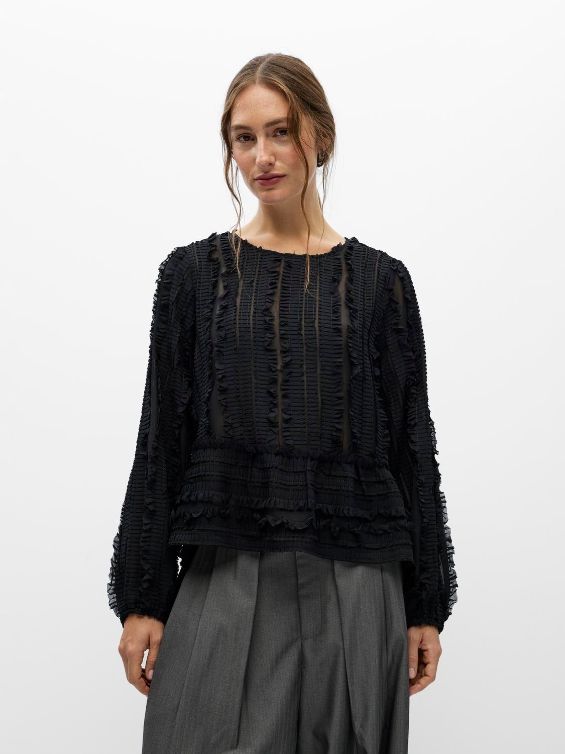 OBJFEVER Top - Black - VERO MODA & VILA Bergvik