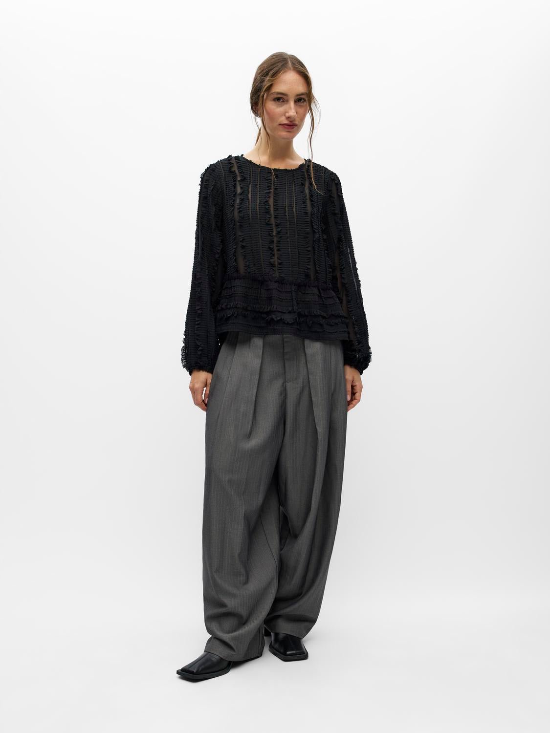 OBJFEVER Top - Black - VERO MODA & VILA Bergvik