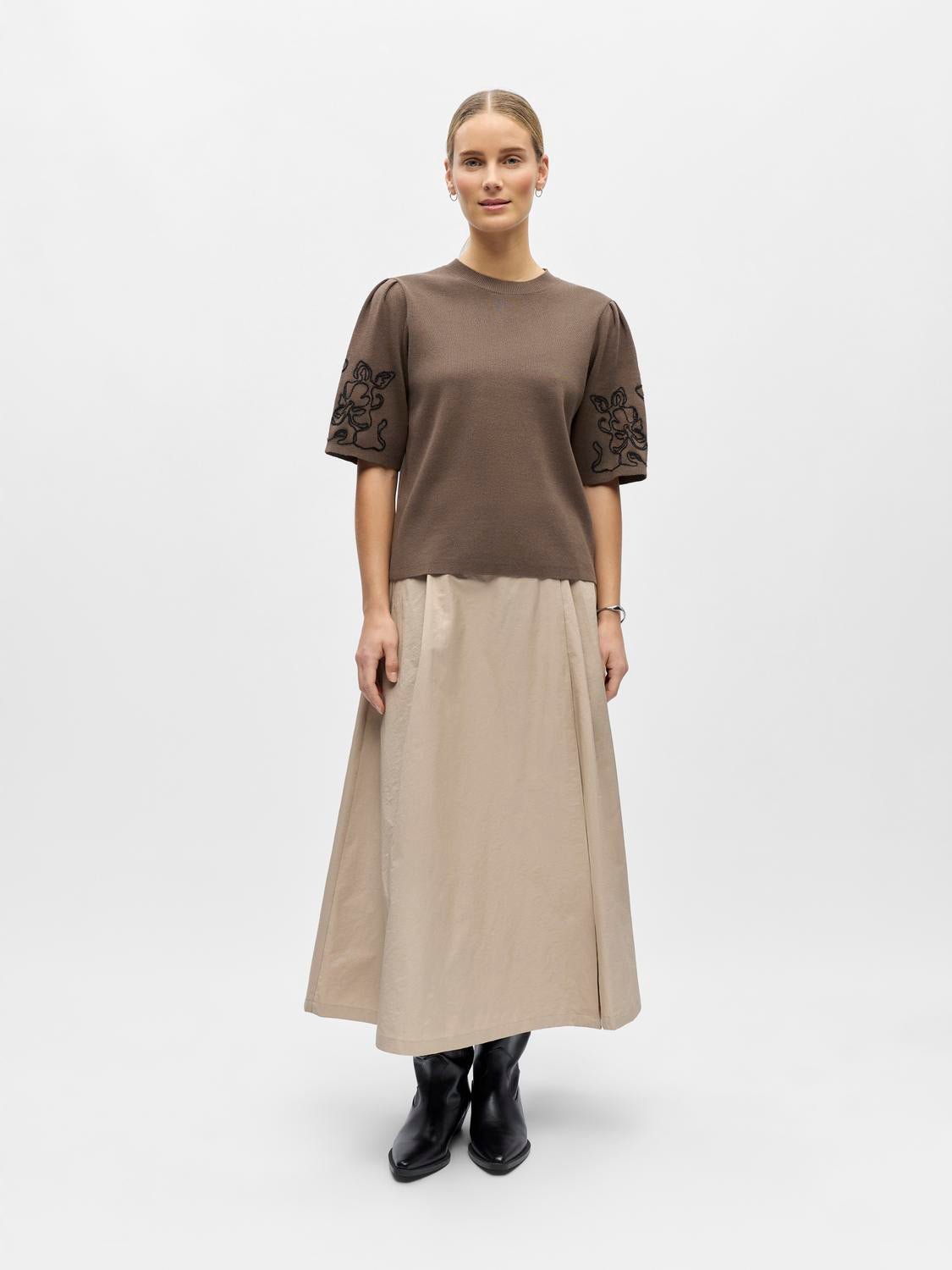 OBJFLORA Pullover - Morel - VERO MODA & VILA Bergvik