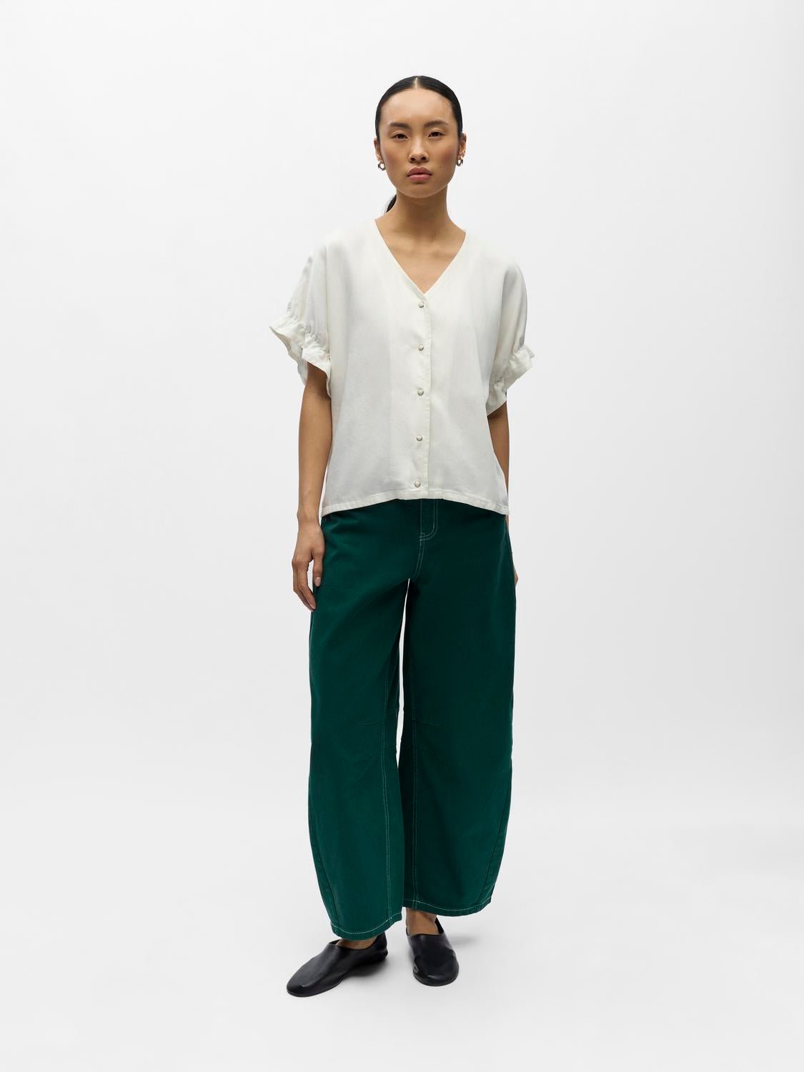 OBJFRAME Top - Cloud Dancer - VERO MODA & VILA Bergvik