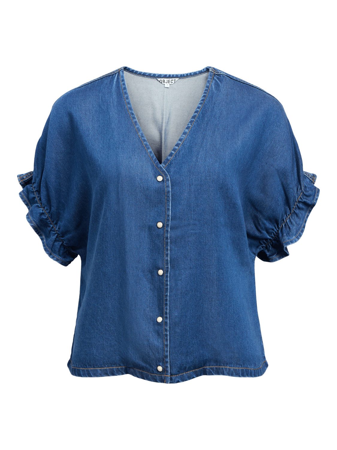 OBJFRAME Top - Medium Blue Denim - VERO MODA & VILA Bergvik