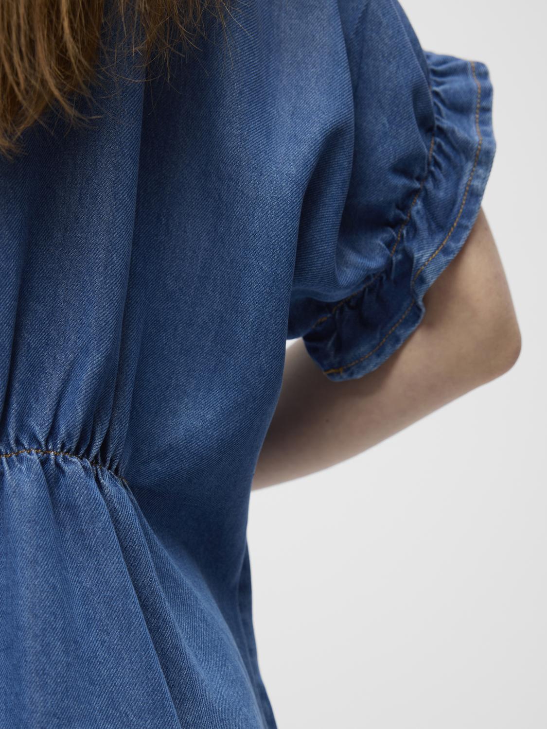 OBJFRAME Top - Medium Blue Denim - VERO MODA & VILA Bergvik