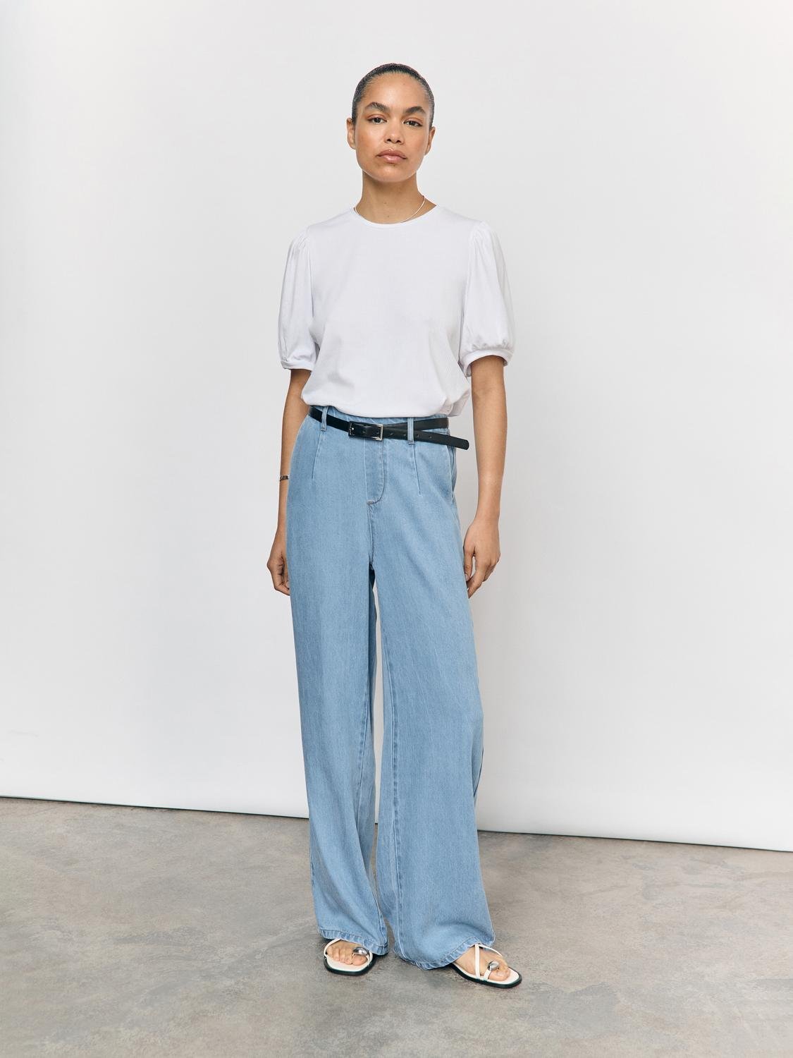 OBJFRAME Trousers - Light Blue Denim - VERO MODA & VILA Bergvik