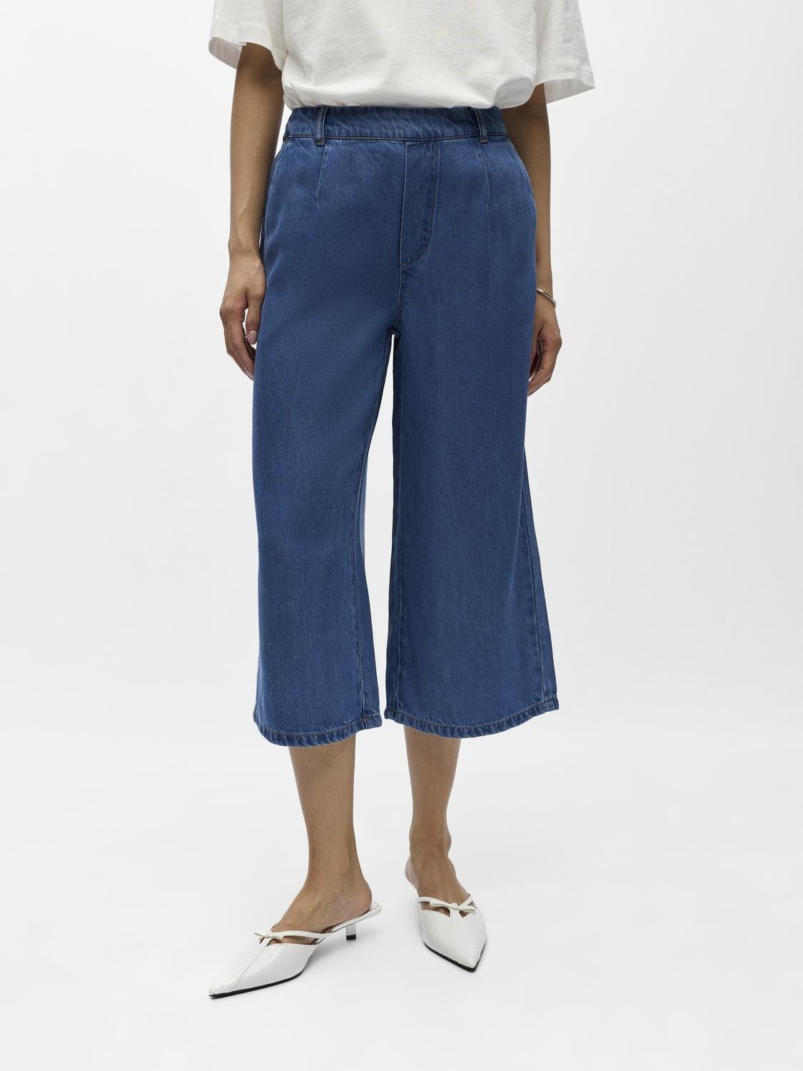 OBJFRAME Trousers - Medium Blue Denim - VERO MODA & VILA Bergvik