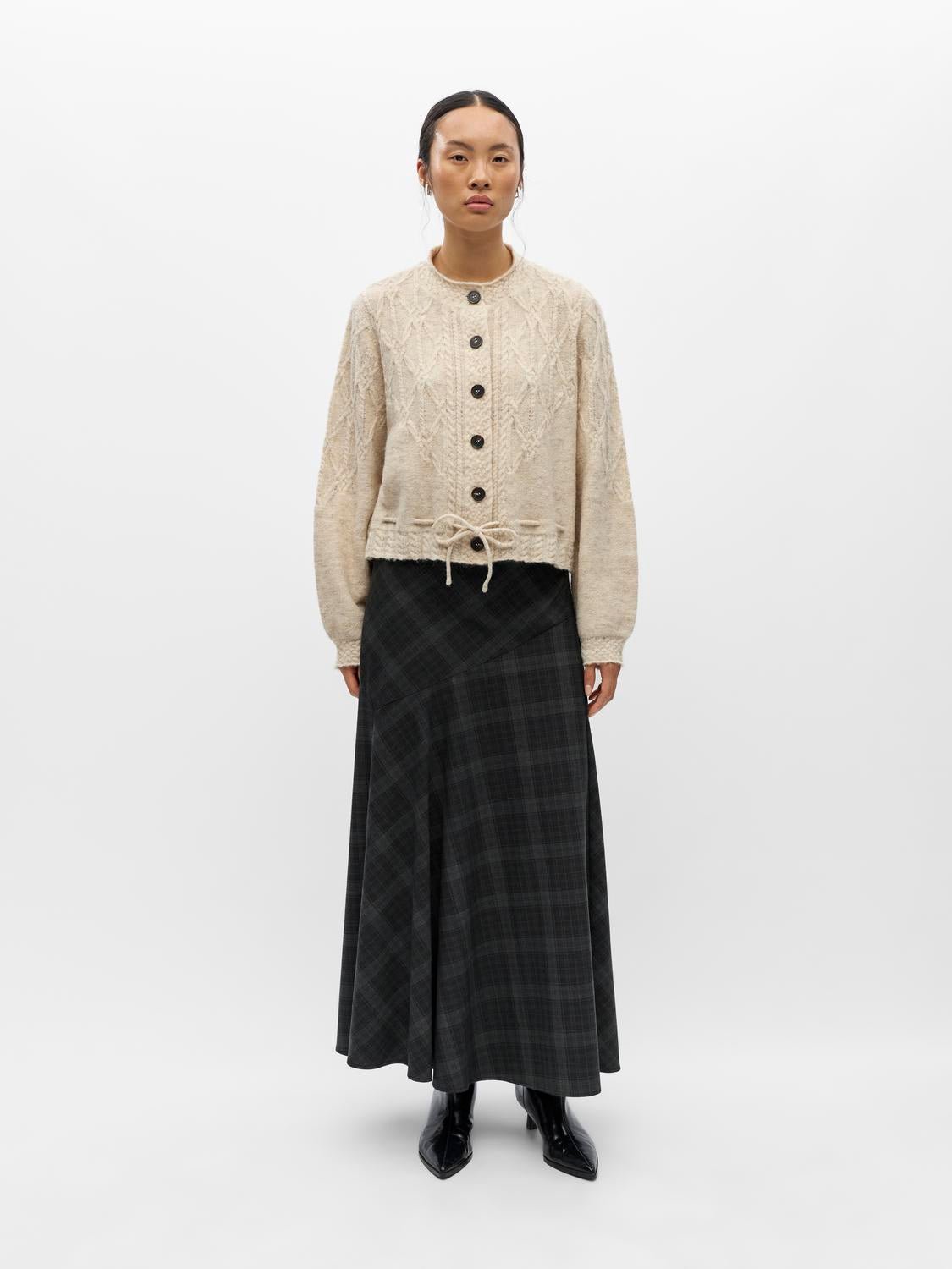 OBJGUNVI Knitted Cardigan - Macadamia - VERO MODA & VILA Bergvik