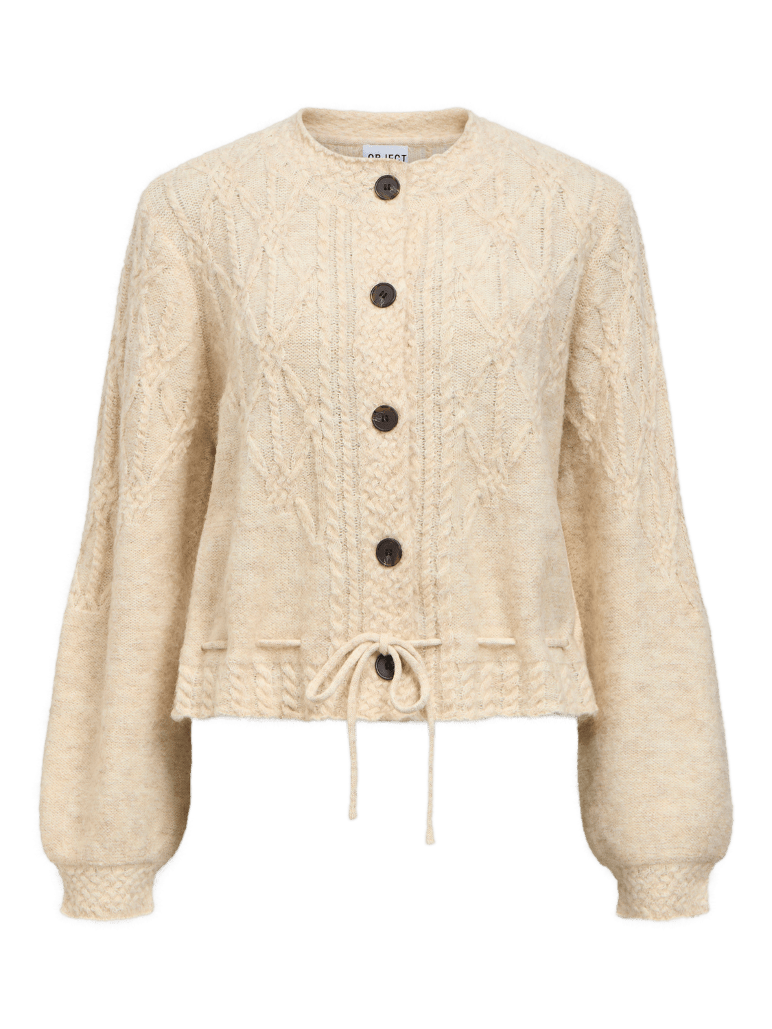 OBJGUNVI Knitted Cardigan - Macadamia - VERO MODA & VILA Bergvik