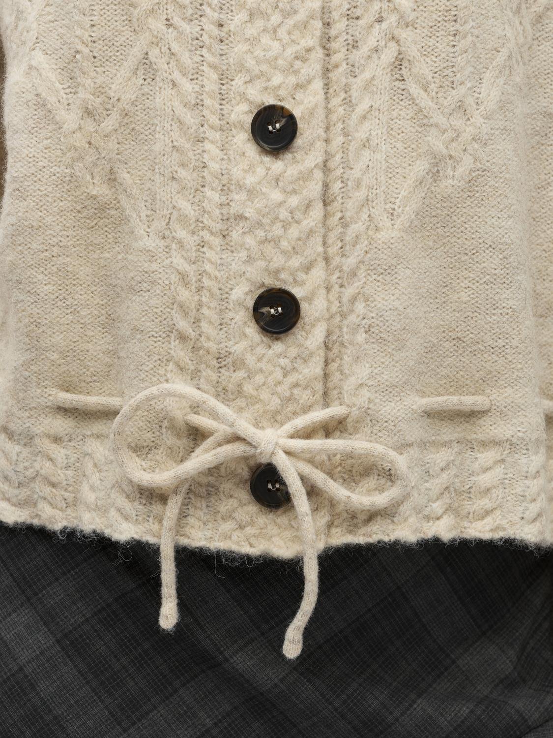 OBJGUNVI Knitted Cardigan - Macadamia - VERO MODA & VILA Bergvik