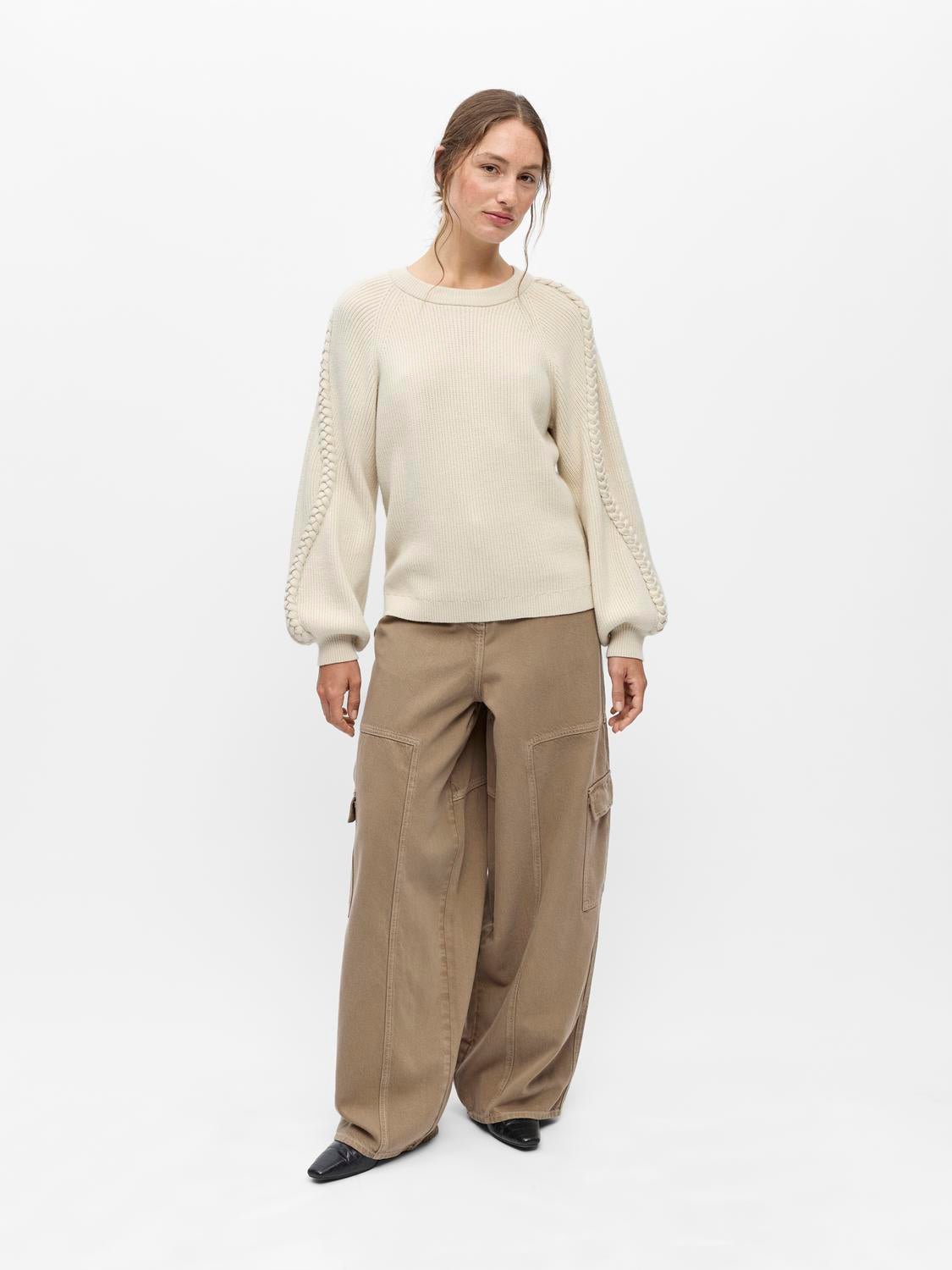 OBJHANNAH Pullover - Birch - VERO MODA & VILA Bergvik