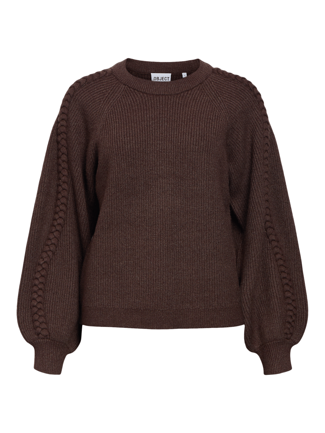 OBJHANNAH Pullover - Seal Brown - VERO MODA & VILA Bergvik