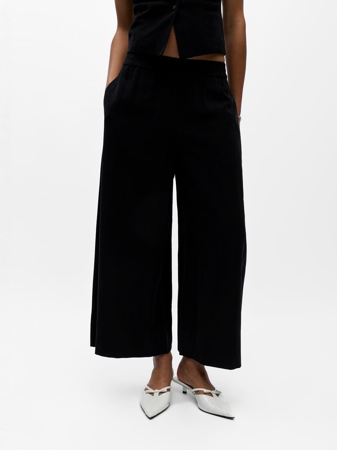 OBJHARRIET Trousers - Black - VERO MODA & VILA Bergvik