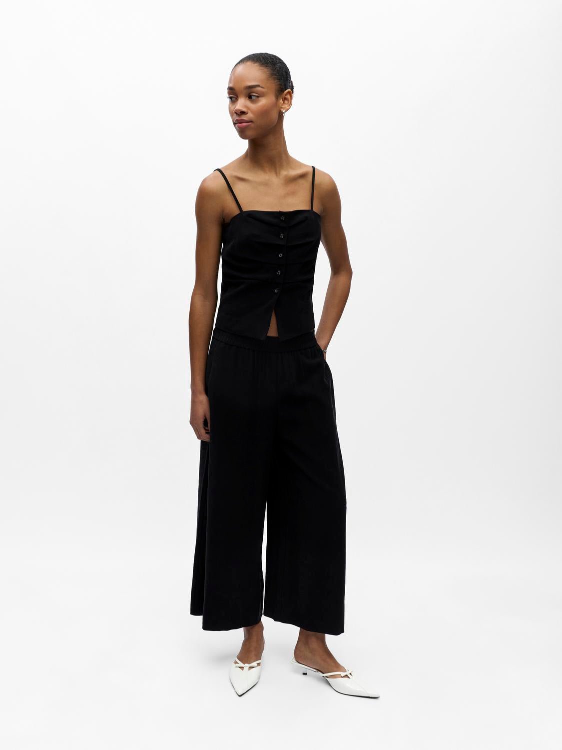 OBJHARRIET Trousers - Black - VERO MODA & VILA Bergvik