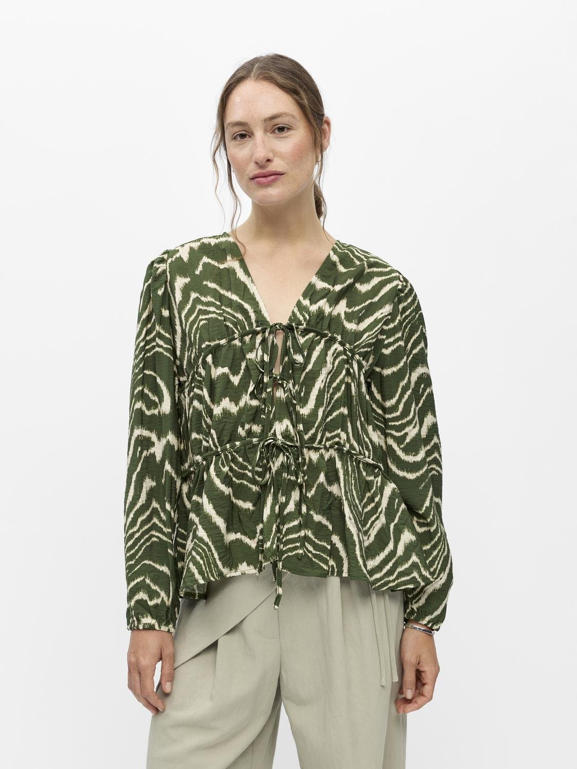 OBJJACIRA Top - Bronze Green - VERO MODA & VILA Bergvik