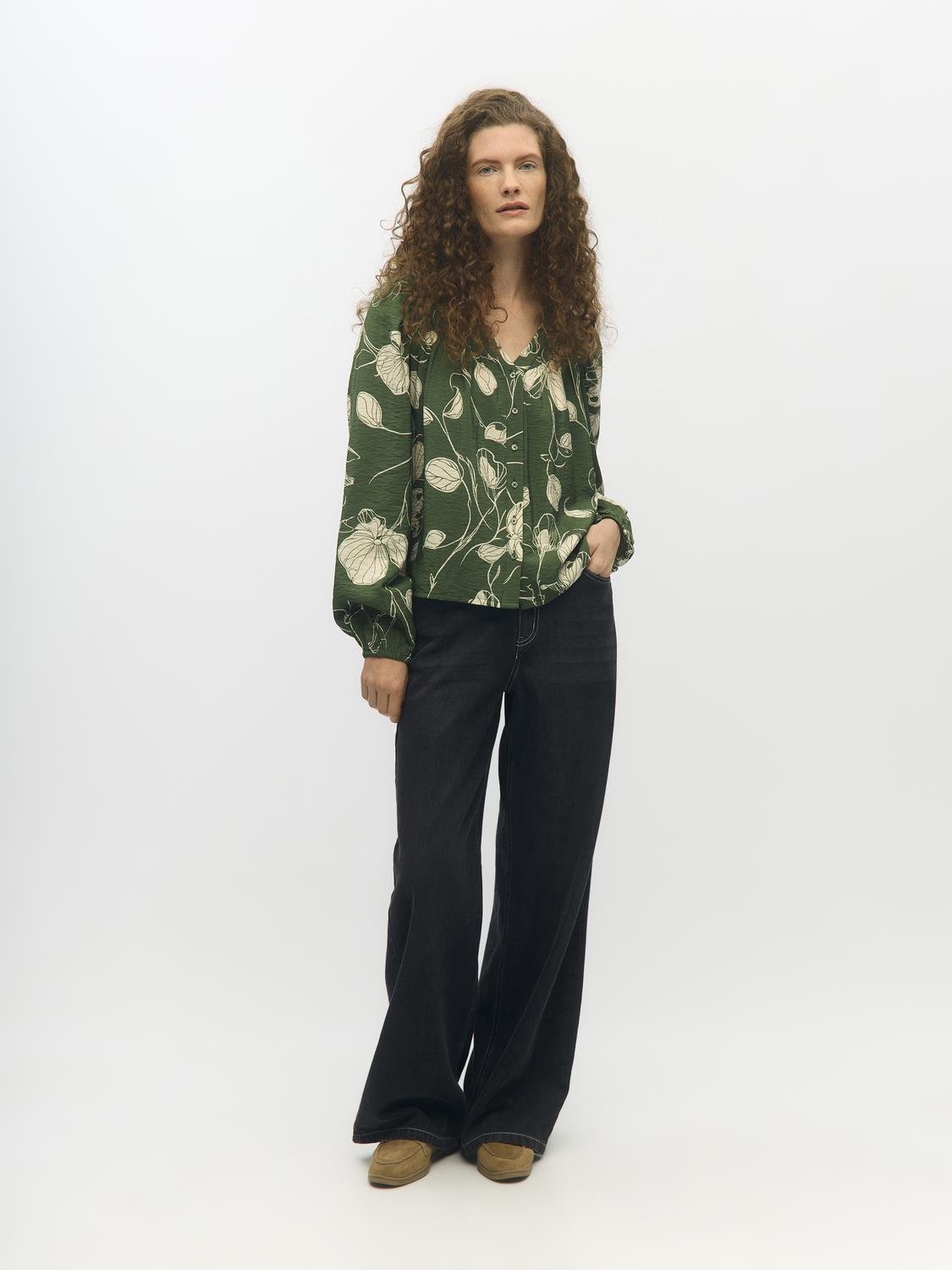OBJJACIRA Top - Bronze Green - VERO MODA & VILA Bergvik