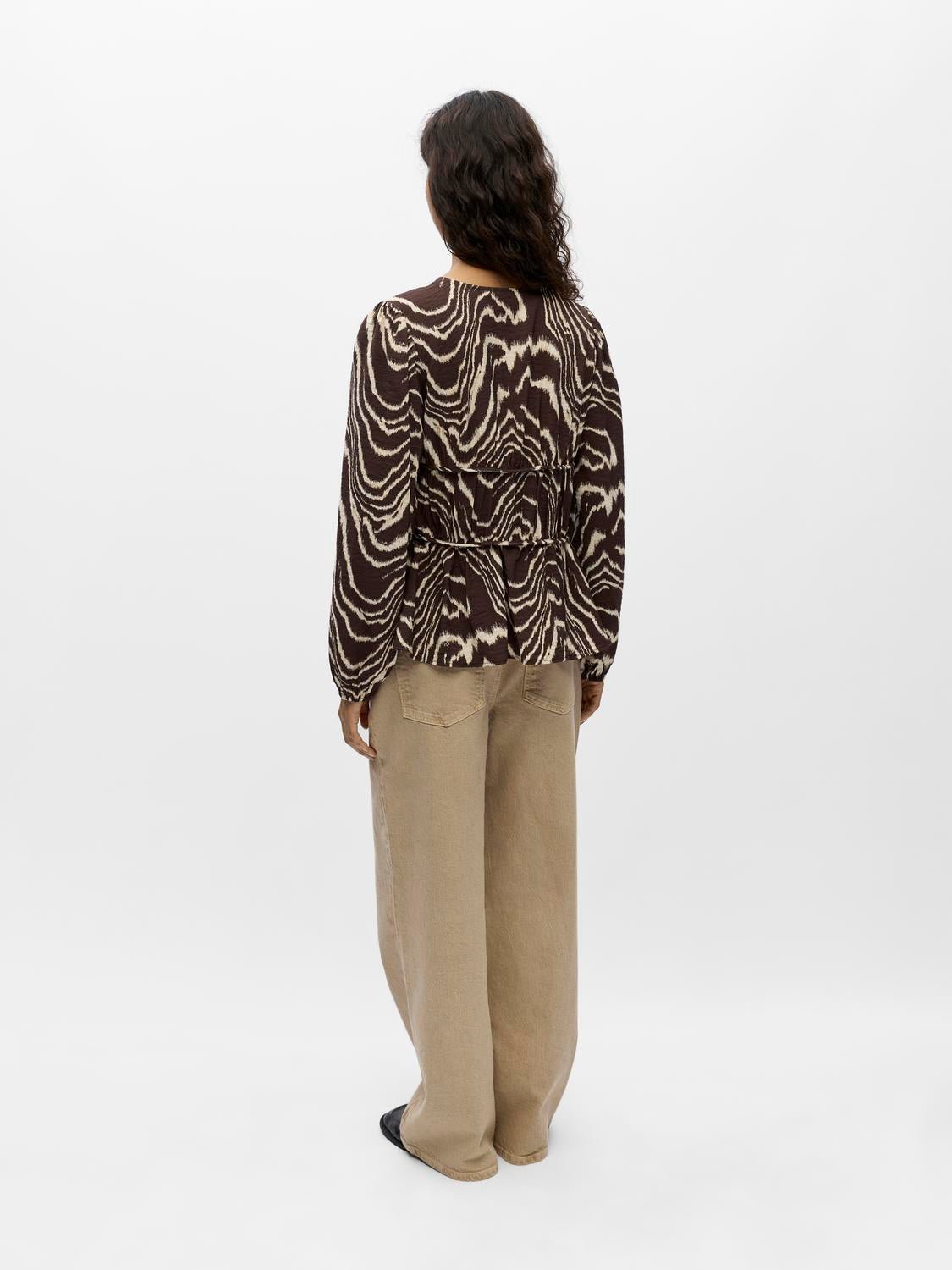 OBJJACIRA Top - Seal Brown - VERO MODA & VILA Bergvik
