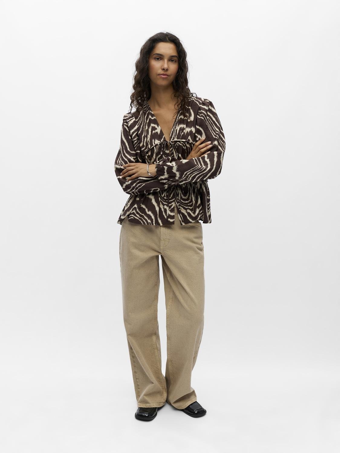 OBJJACIRA Top - Seal Brown - VERO MODA & VILA Bergvik