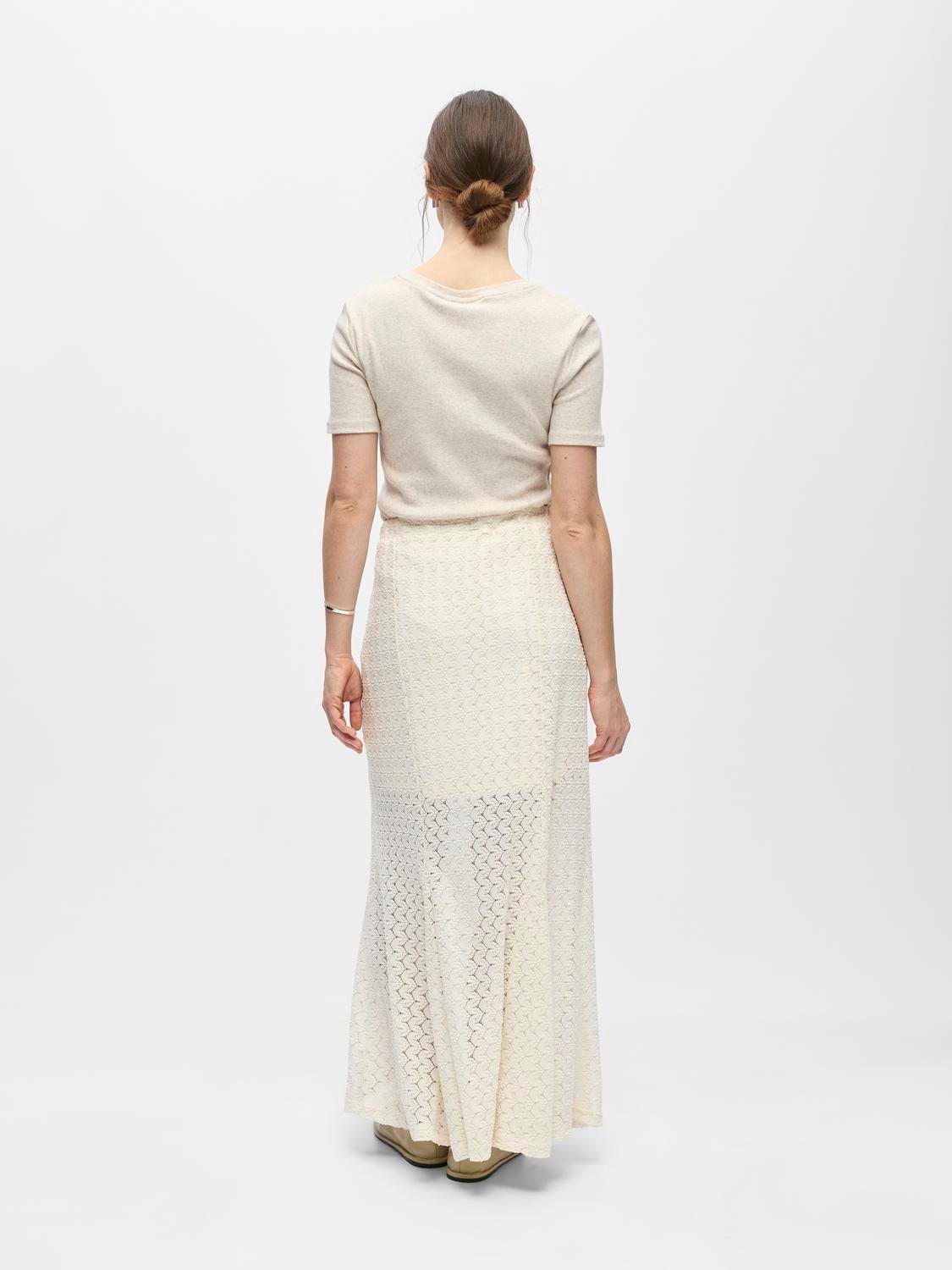 OBJJULIA Long Skirt - Birch - VERO MODA & VILA Bergvik