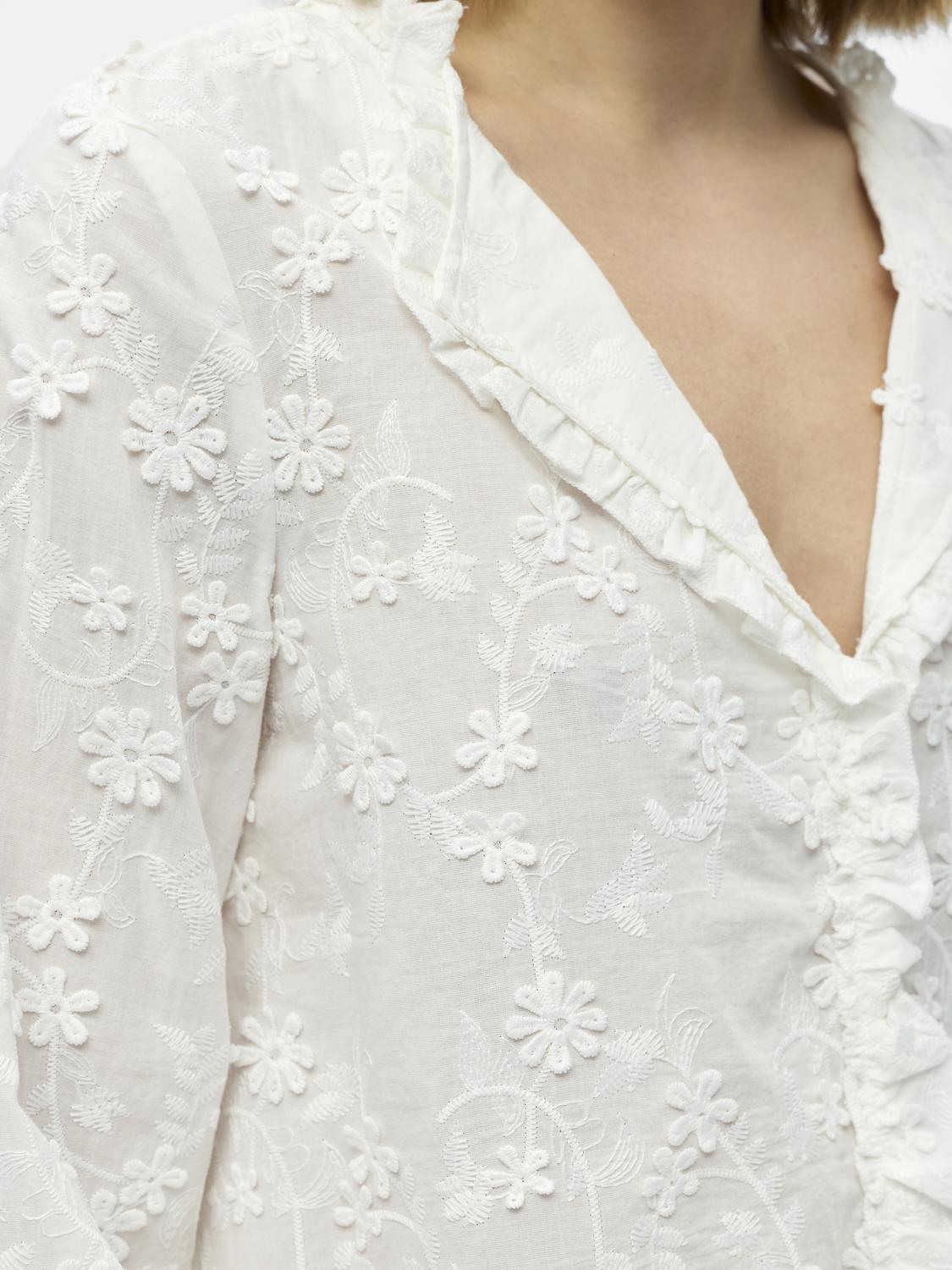 OBJKARLI Shirt - Cloud Dancer - VERO MODA & VILA Bergvik