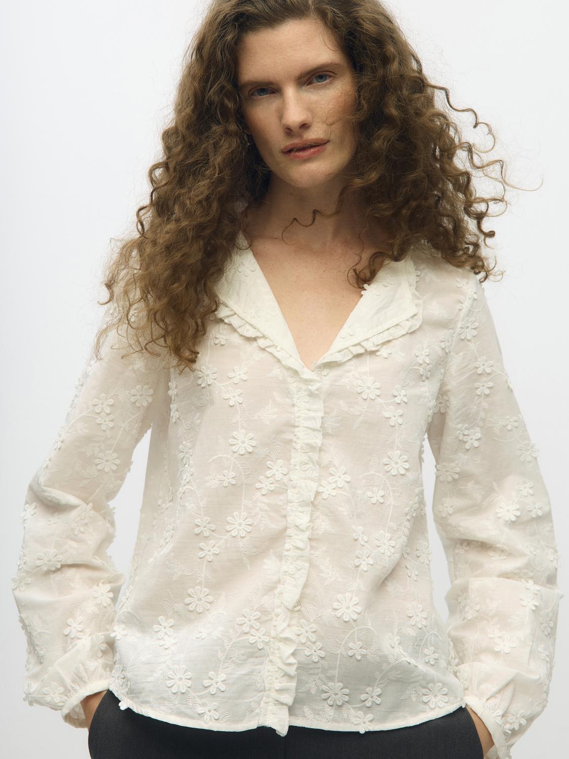 OBJKARLI Shirt - Cloud Dancer - VERO MODA & VILA Bergvik