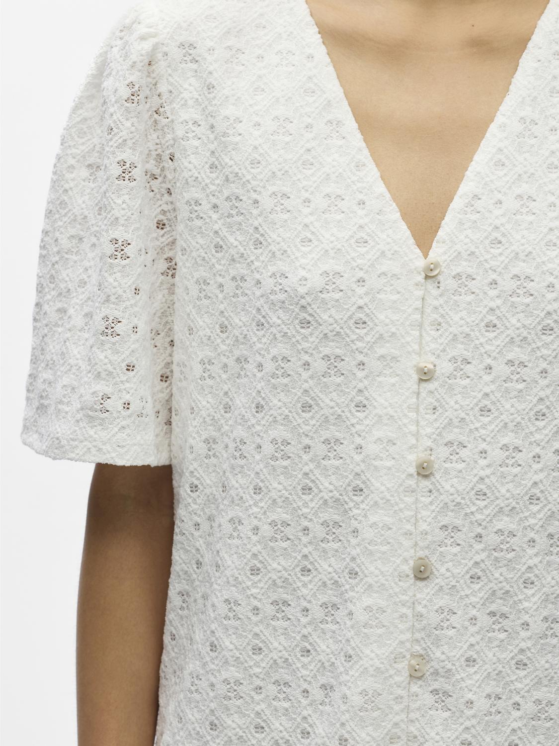 OBJLAILA Short Dress - Cloud Dancer - VERO MODA & VILA Bergvik