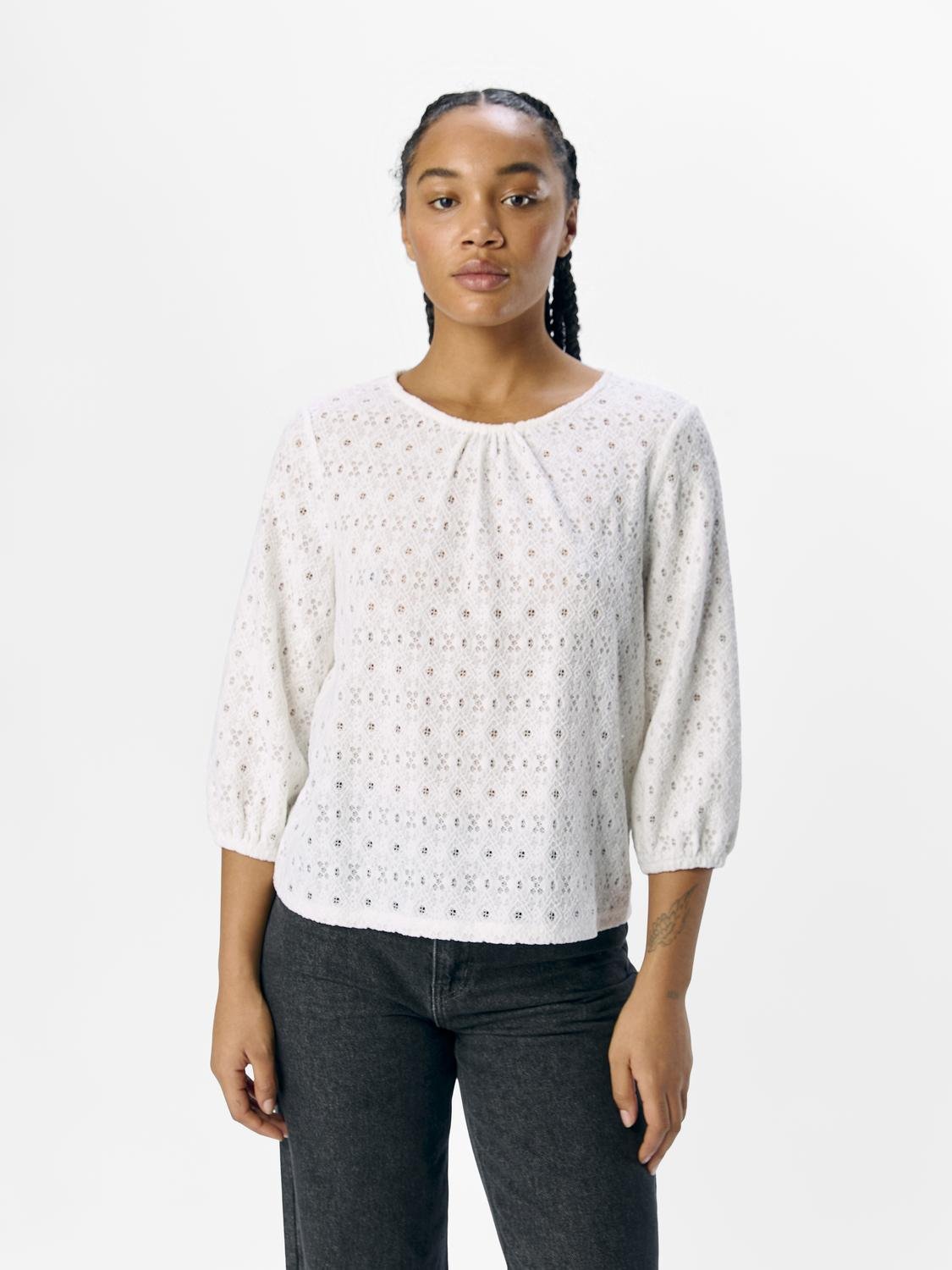 OBJLAILA Top - Cloud Dancer - VERO MODA & VILA Bergvik