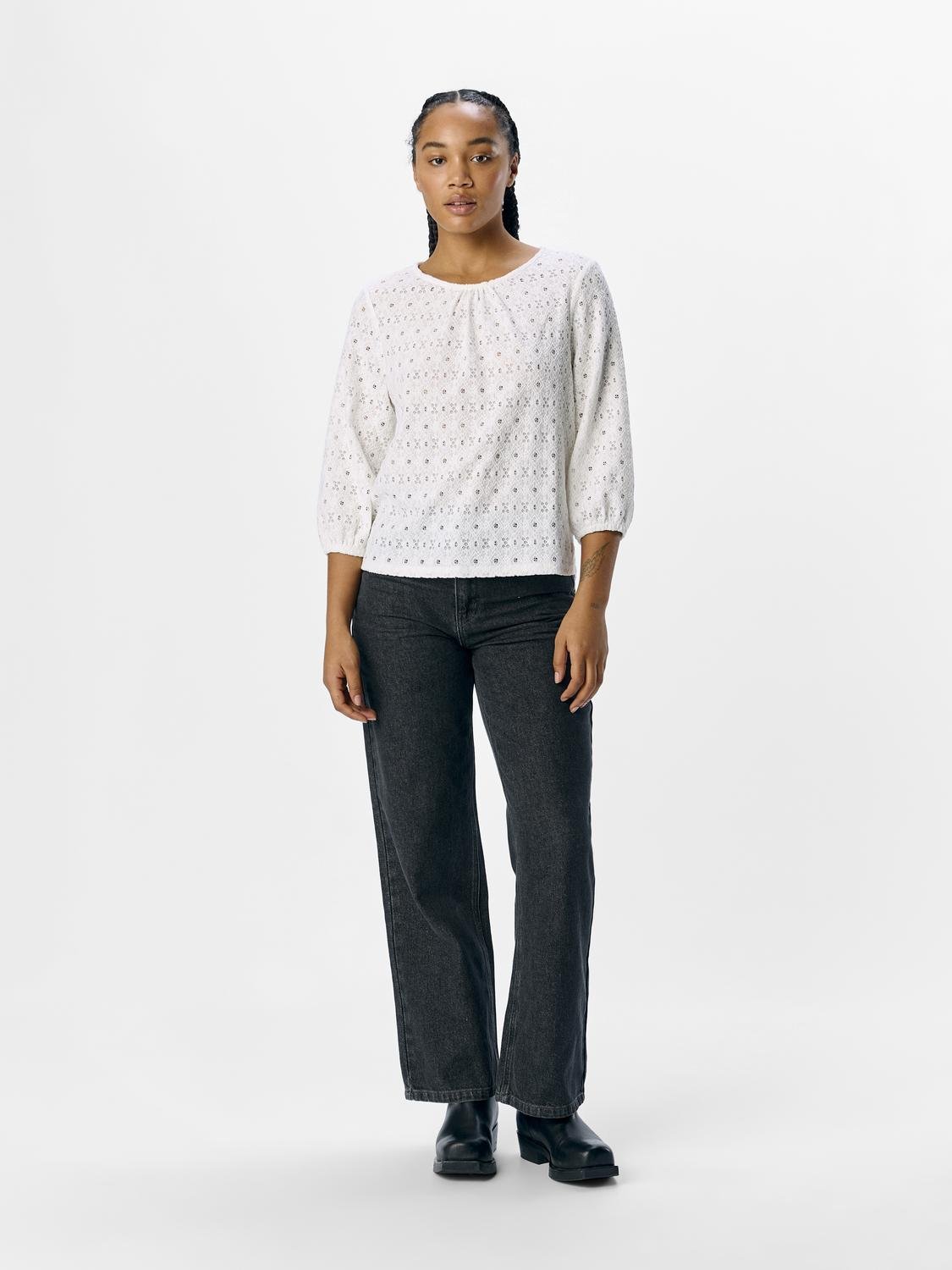 OBJLAILA Top - Cloud Dancer - VERO MODA & VILA Bergvik