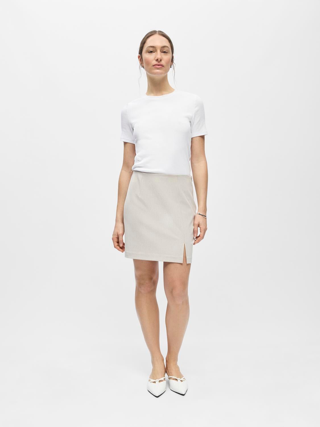 OBJLISA Mini Skirt - Humus - VERO MODA & VILA Bergvik