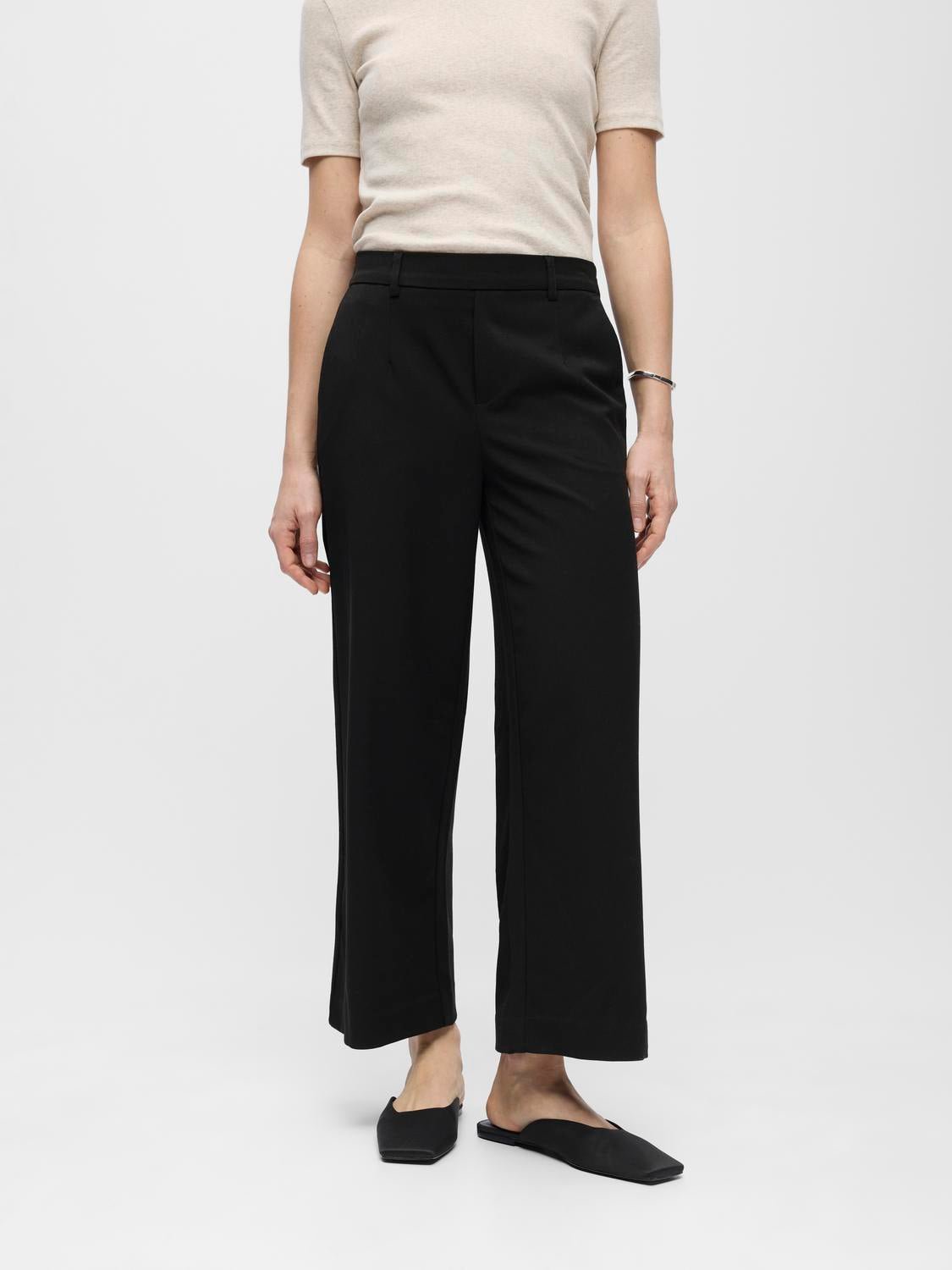 OBJLISA Trousers - Black - VERO MODA & VILA Bergvik
