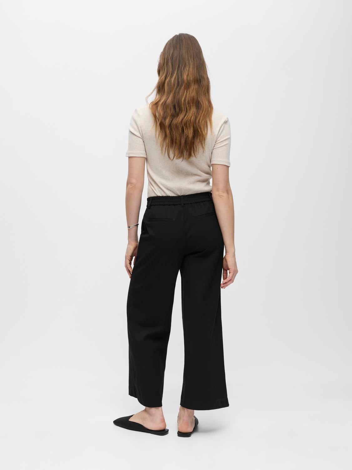 OBJLISA Trousers - Black - VERO MODA & VILA Bergvik