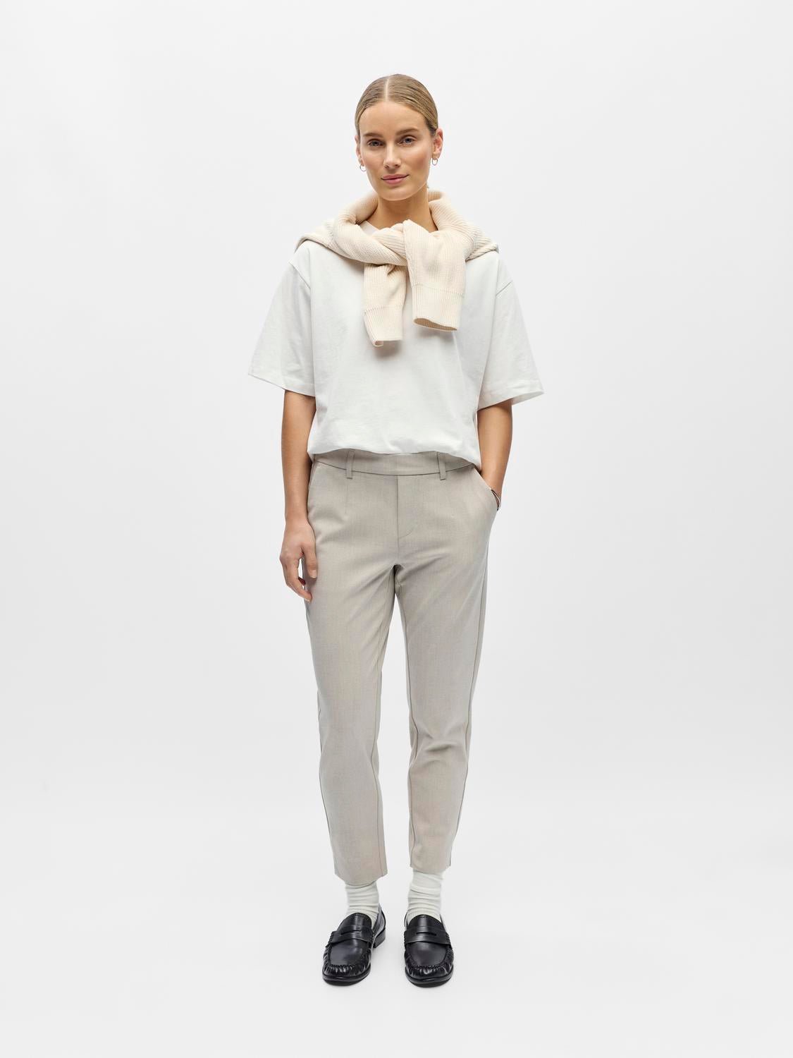 OBJLISA Trousers - Humus - VERO MODA & VILA Bergvik
