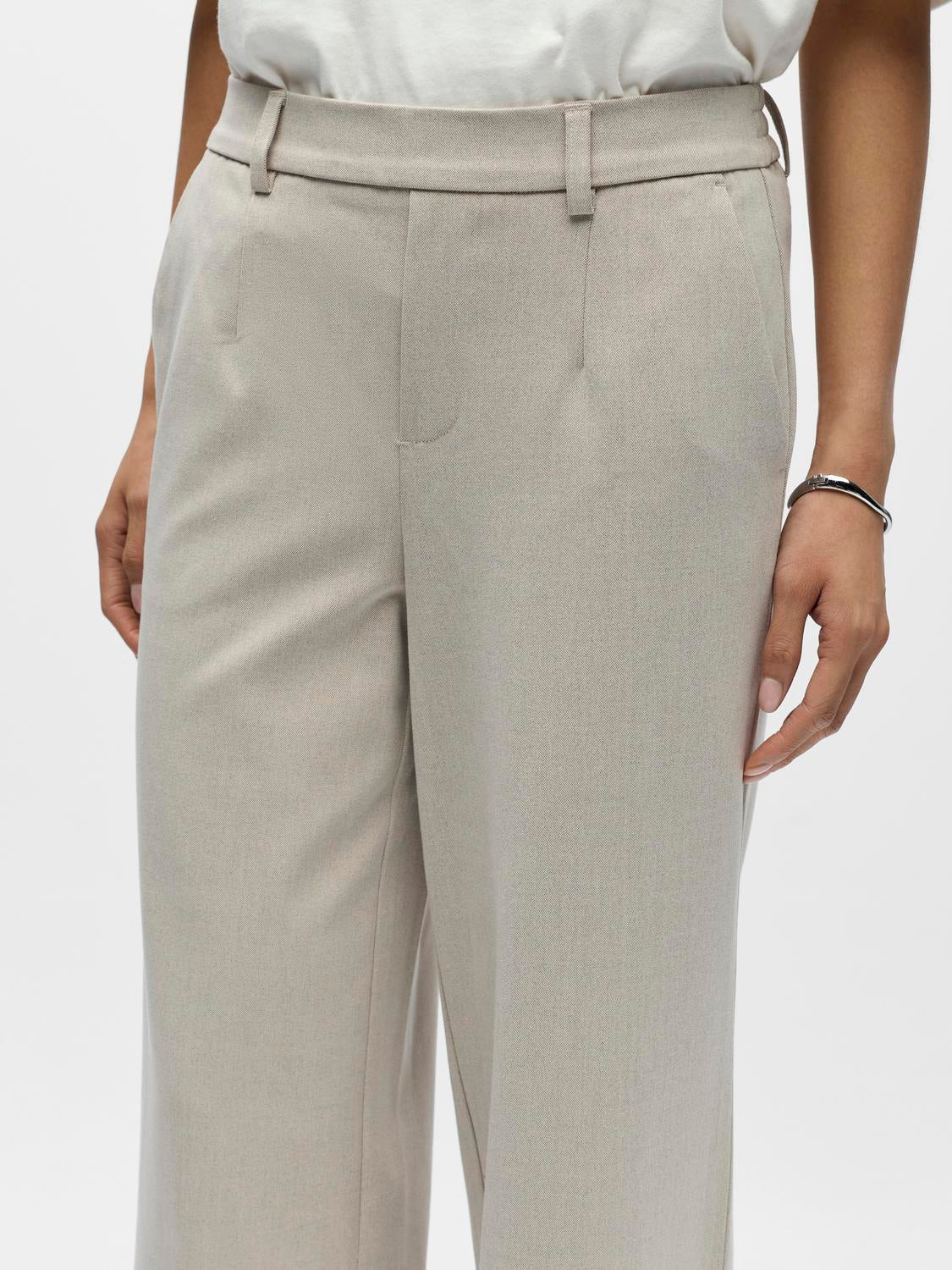 OBJLISA Trousers - Humus - VERO MODA & VILA Bergvik