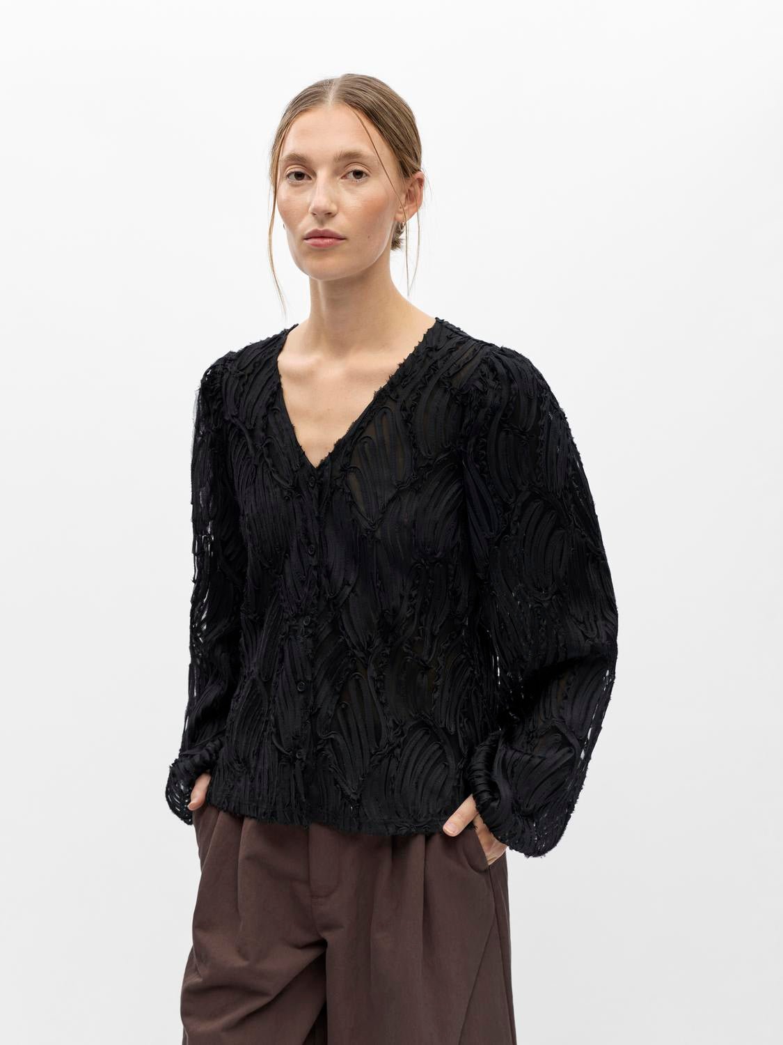 OBJLUCIE Top - Black - VERO MODA & VILA Bergvik