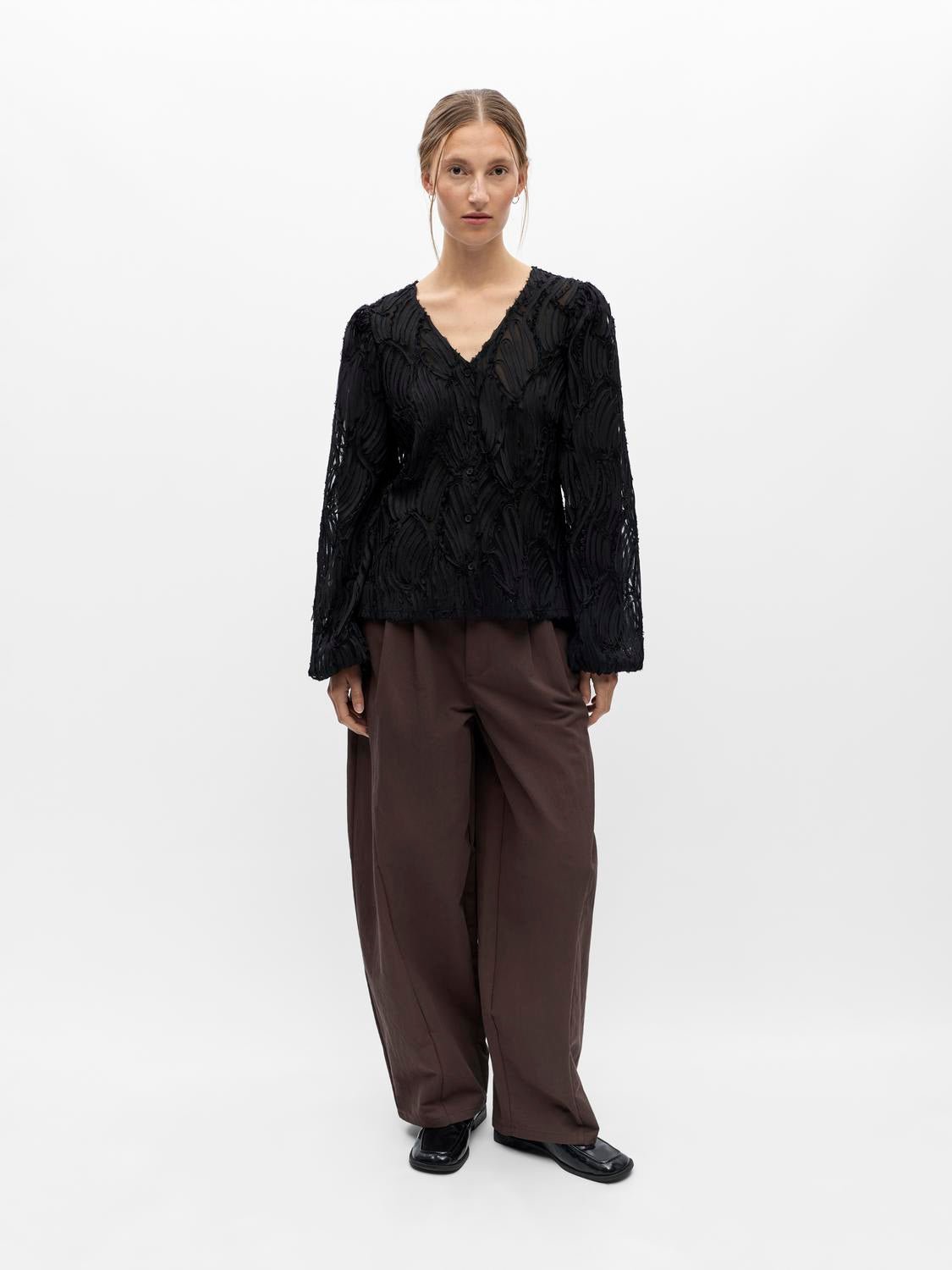 OBJLUCIE Top - Black - VERO MODA & VILA Bergvik