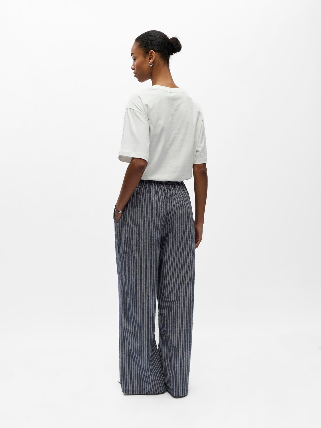 OBJLUNIA Trousers - Dark Denim - VERO MODA & VILA Bergvik