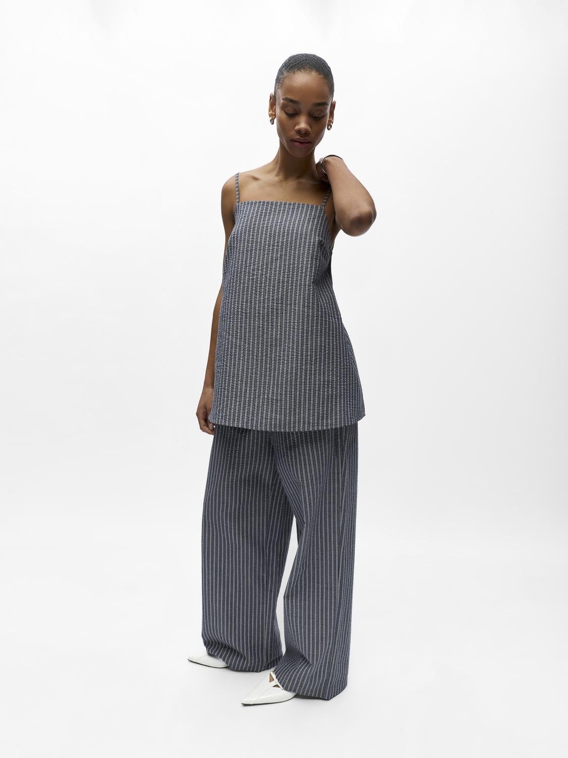 OBJLUNIA Trousers - Dark Denim - VERO MODA & VILA Bergvik