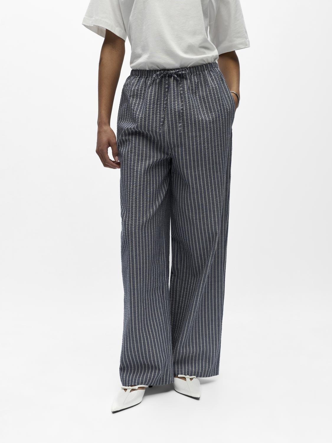 OBJLUNIA Trousers - Dark Denim - VERO MODA & VILA Bergvik