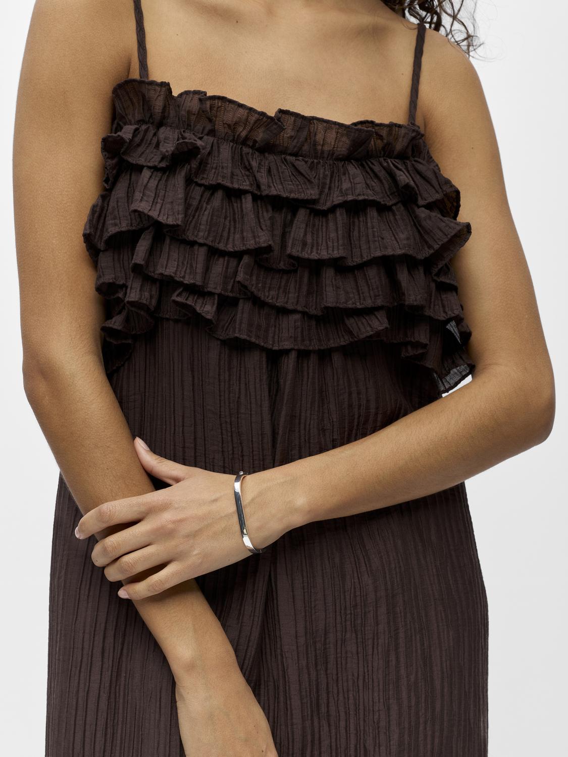 OBJLYNE Long Dress - Seal Brown - VERO MODA & VILA Bergvik