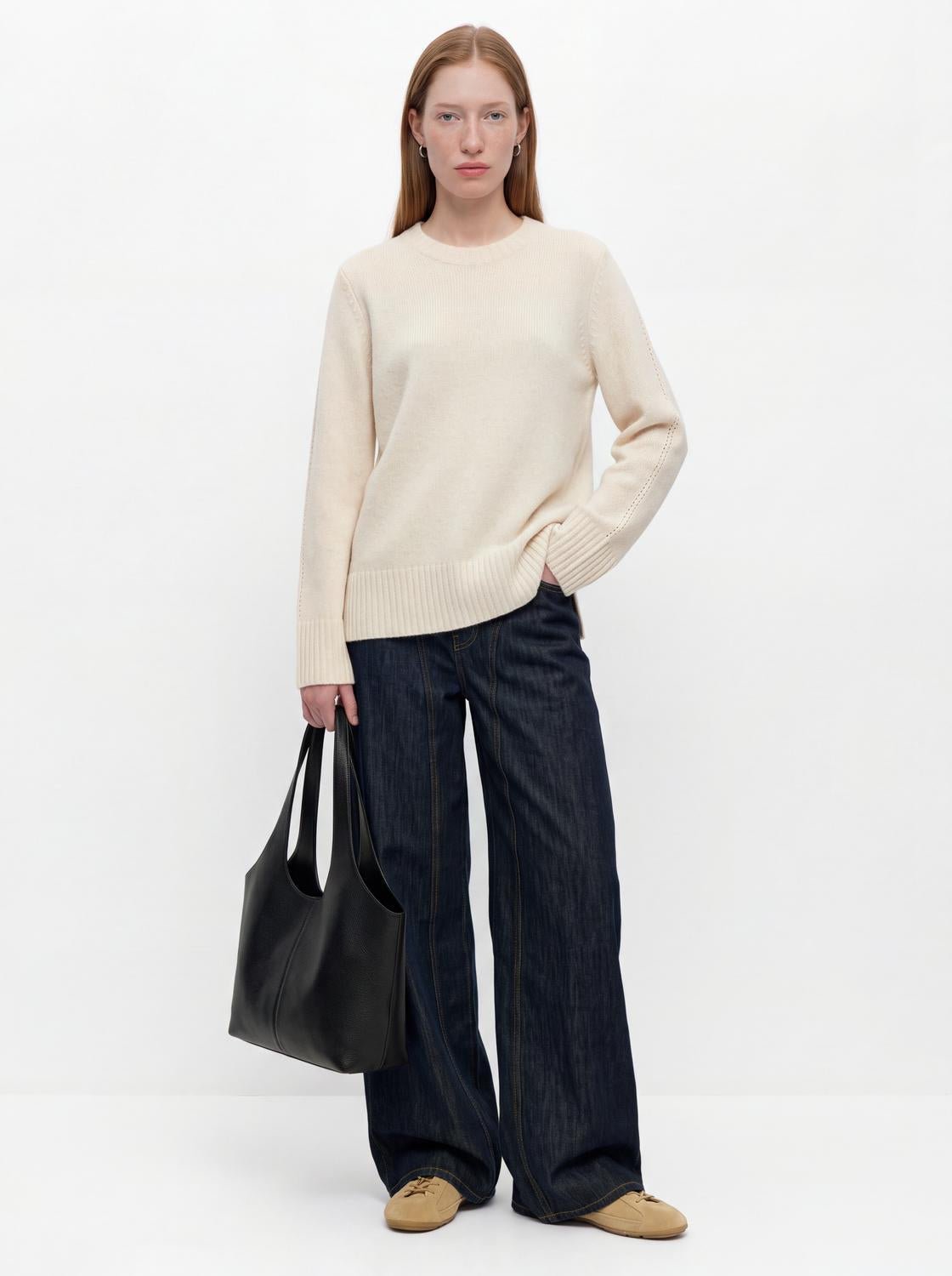 OBJMALI Pullover - Birch - VERO MODA & VILA Bergvik