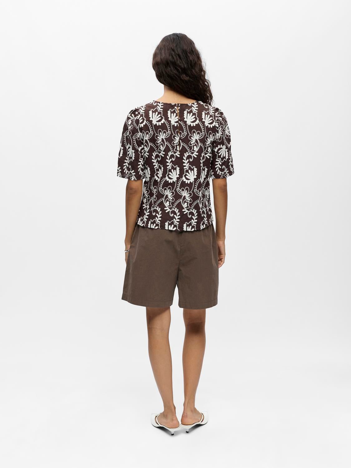 OBJMYA Top - Seal Brown - VERO MODA & VILA Bergvik