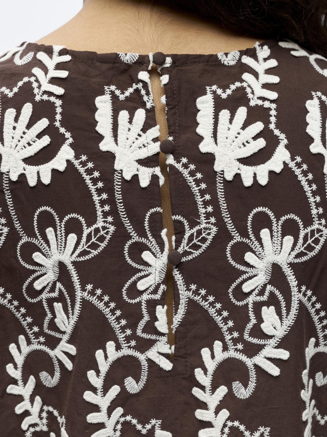 OBJMYA Top - Seal Brown - VERO MODA & VILA Bergvik