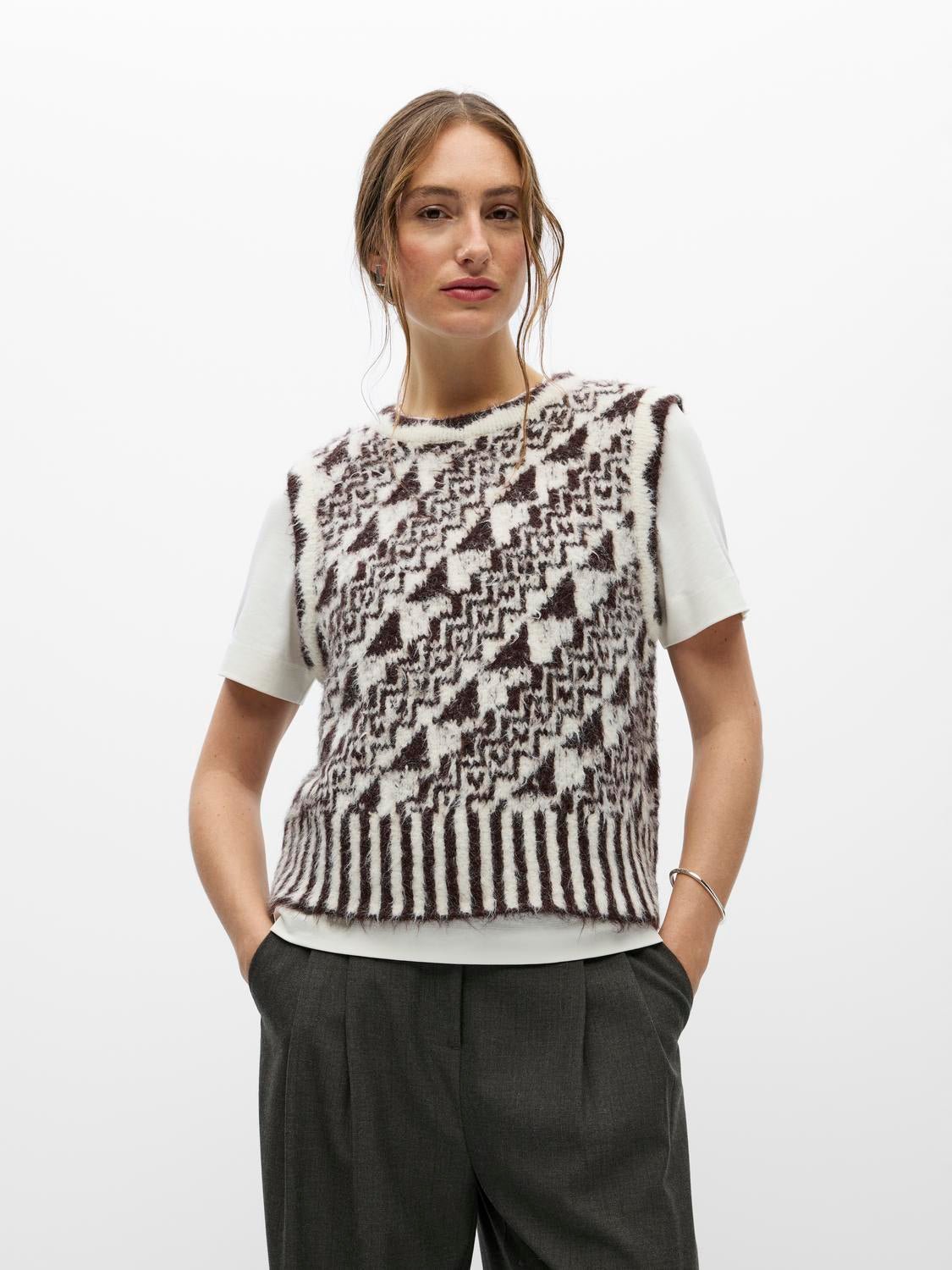 OBJRANDA Knitted Top - Birch - VERO MODA & VILA Bergvik