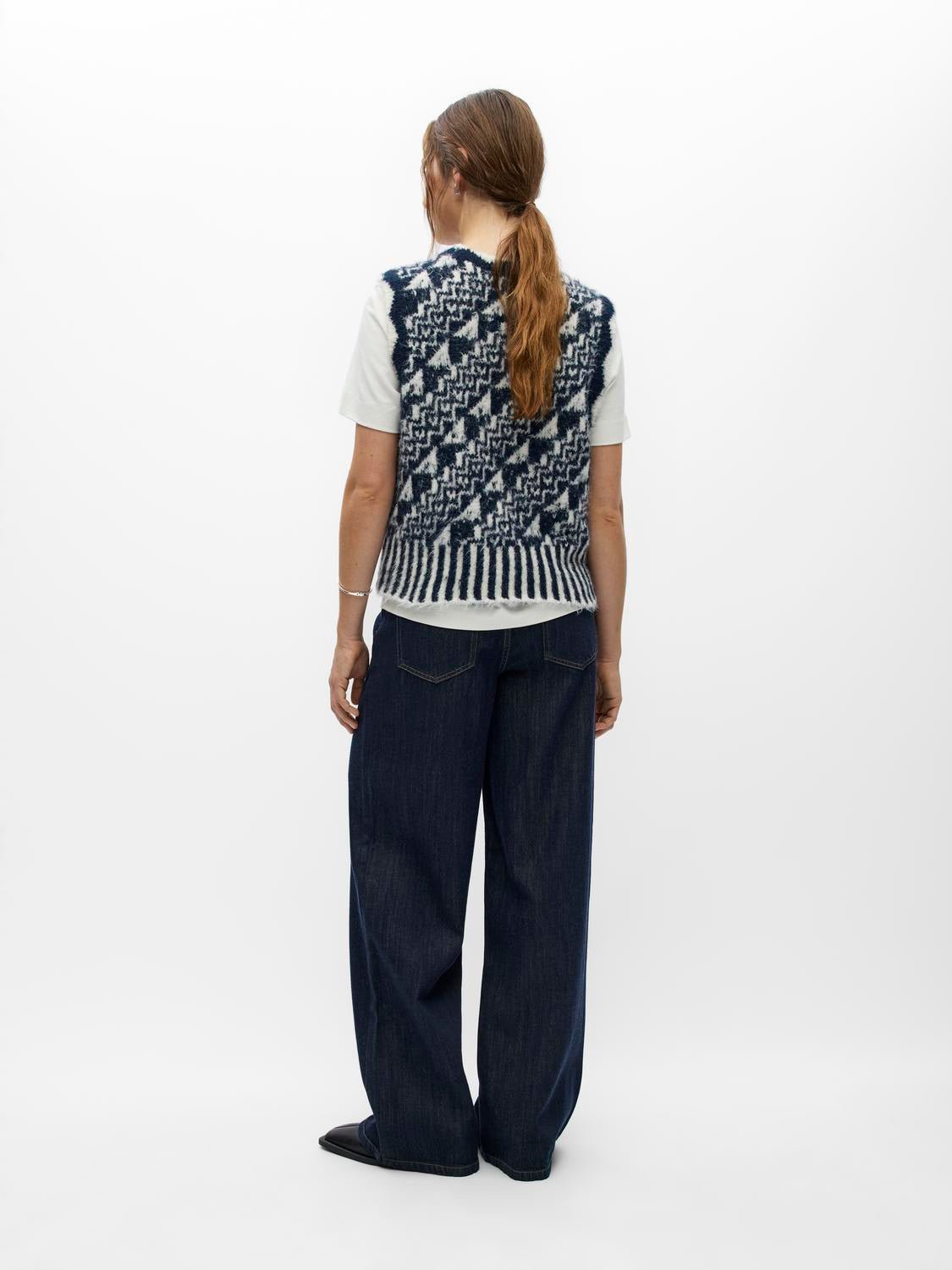 OBJRANDA Knitted Top - Sky Captain - VERO MODA & VILA Bergvik