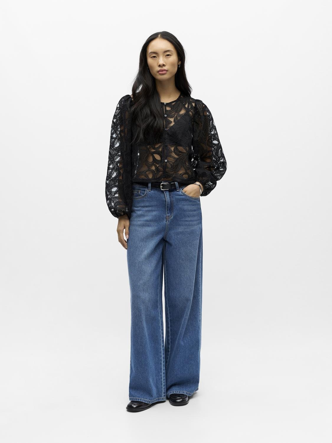 OBJROSE Shirt - Black - VERO MODA & VILA Bergvik