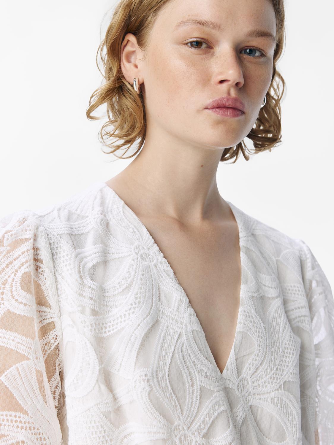 OBJROSE Short Dress - Cloud Dancer - VERO MODA & VILA Bergvik
